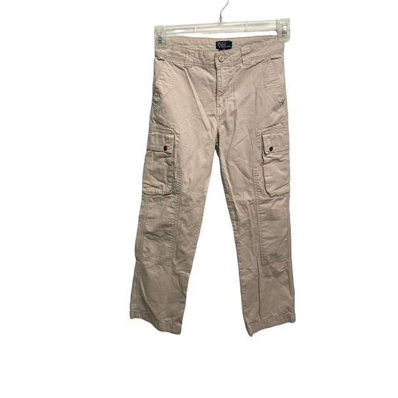 Polo Ralph Lauren Other - Polo Ralph Lauren Boys Youth Size 12 Khaki Cargo Pocket Chino Pants READ